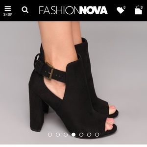 Black Buckle Booties